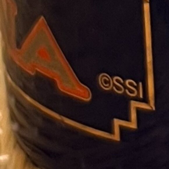 ARIZONA Kokopelli Flute Player Cobalt Blue Ceramic Souvenir Mug ~ Native America - Picture 7 of 10